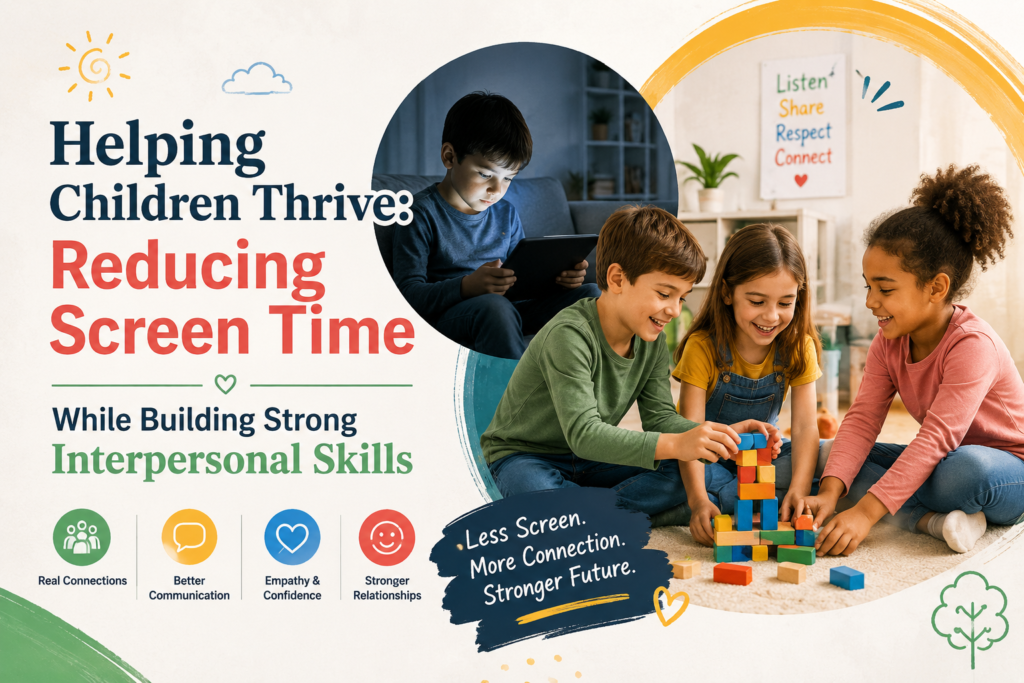 Helping Children Thrive: Reducing Screen Time While Building Strong Interpersonal Skills